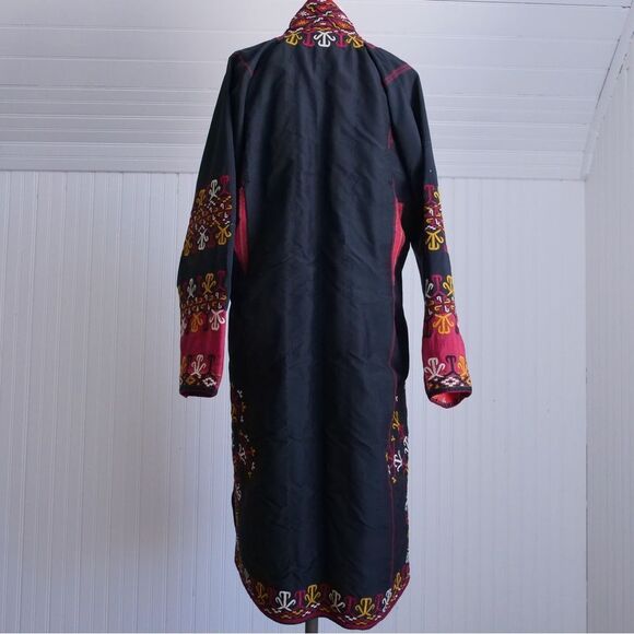 Stunning vintage Turkmen Chodor tribe handmade robe/jacket/duster - Picture 9 of 12